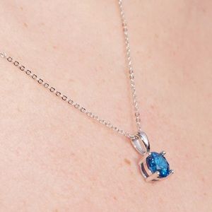 Jewelry - S925 December (tanzanite) birthstone necklace Jewelry - S925 December (tanzanite) birthstone necklace